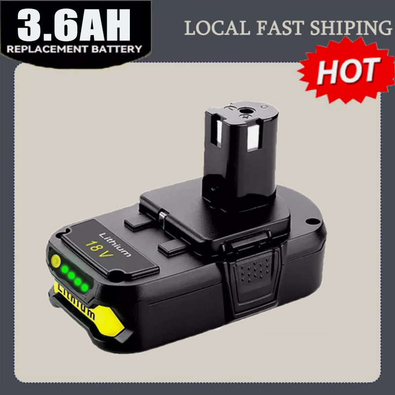 For RYOBI P108 18V Plus High Capacity Battery Lithium-Ion 3.6AH Battery