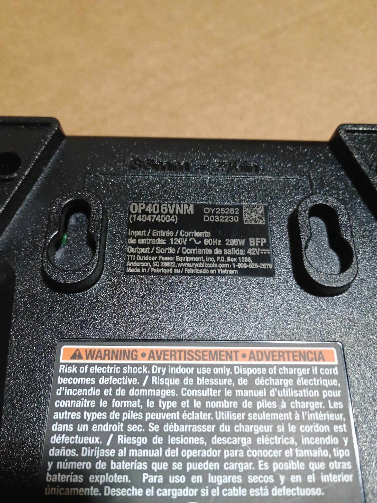 Authentic New Ryobi 40V Lithium Rapid Charger OP406VNM – Fast Shipping!