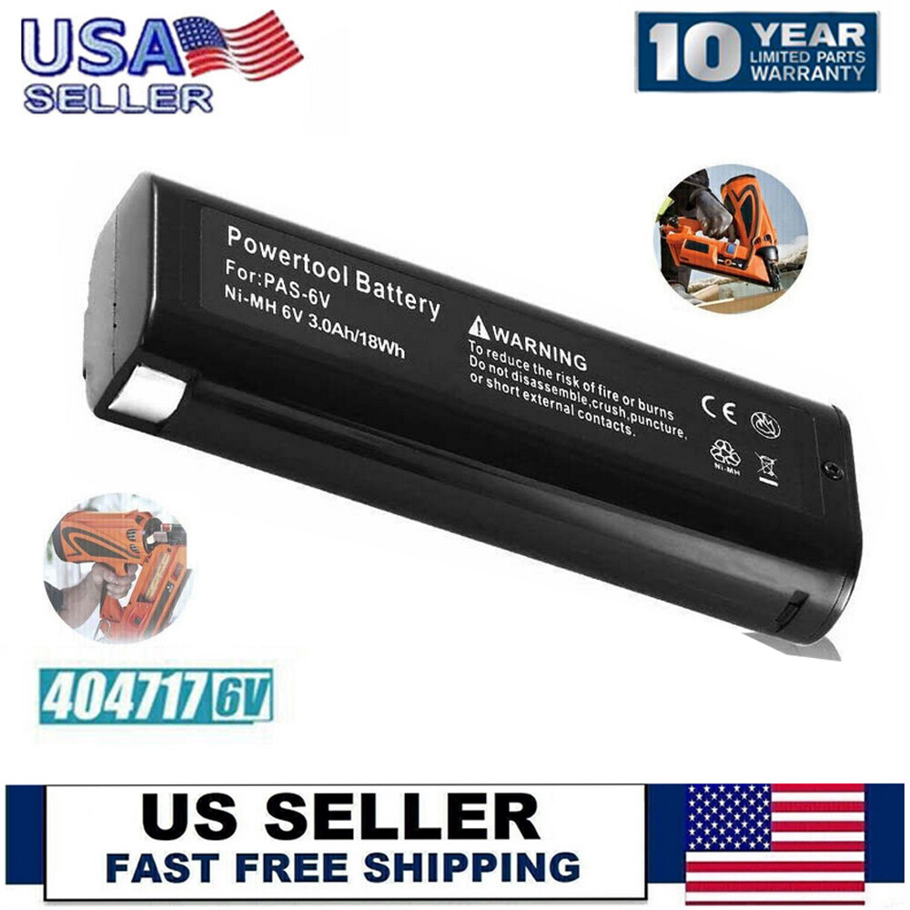 For PASLODE 404717 6V Ni-MH 902000 900400 900420 900600 Nailer NEW 4.8Ah Battery