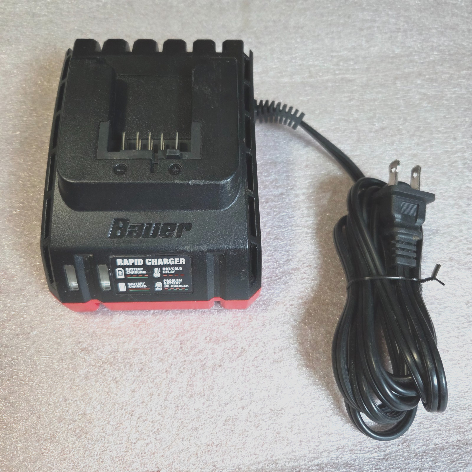 Bauer 20V HyperMax Rapid Charger for Lithium-Ion Batteries Model 1704C-B