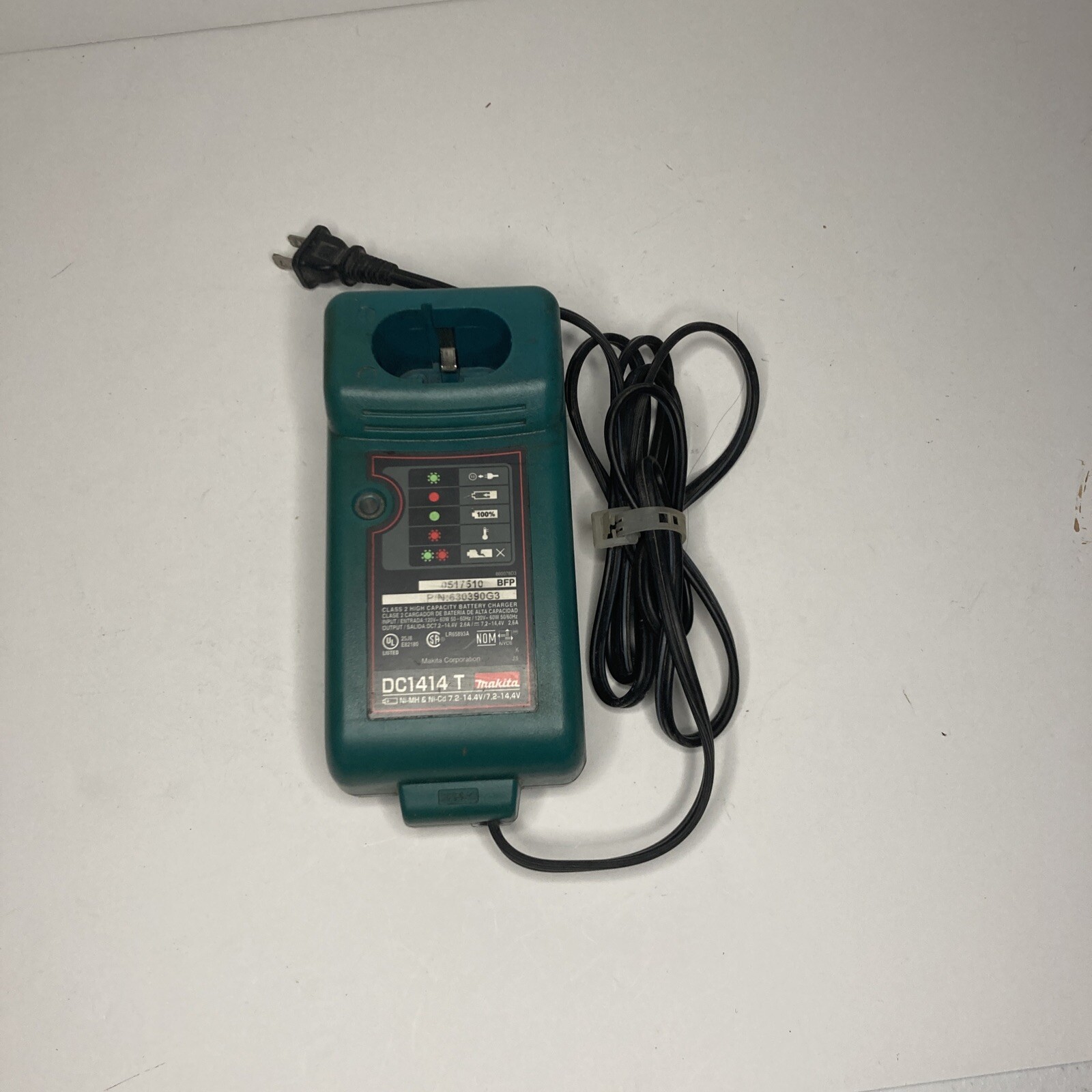 Makita Battery Charger Model DC1414 T 7.2-14.4V Ni-MH Ni-Cd
