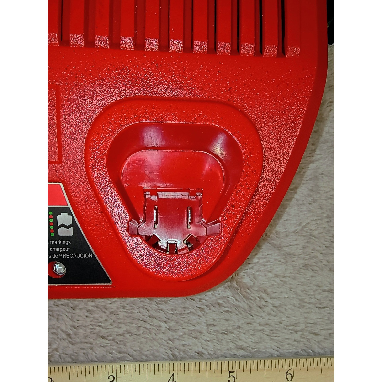 Milwaukee M12 Lithium-Ion Battery Charger 48-59-2401 Red 12V Power UNTESTED