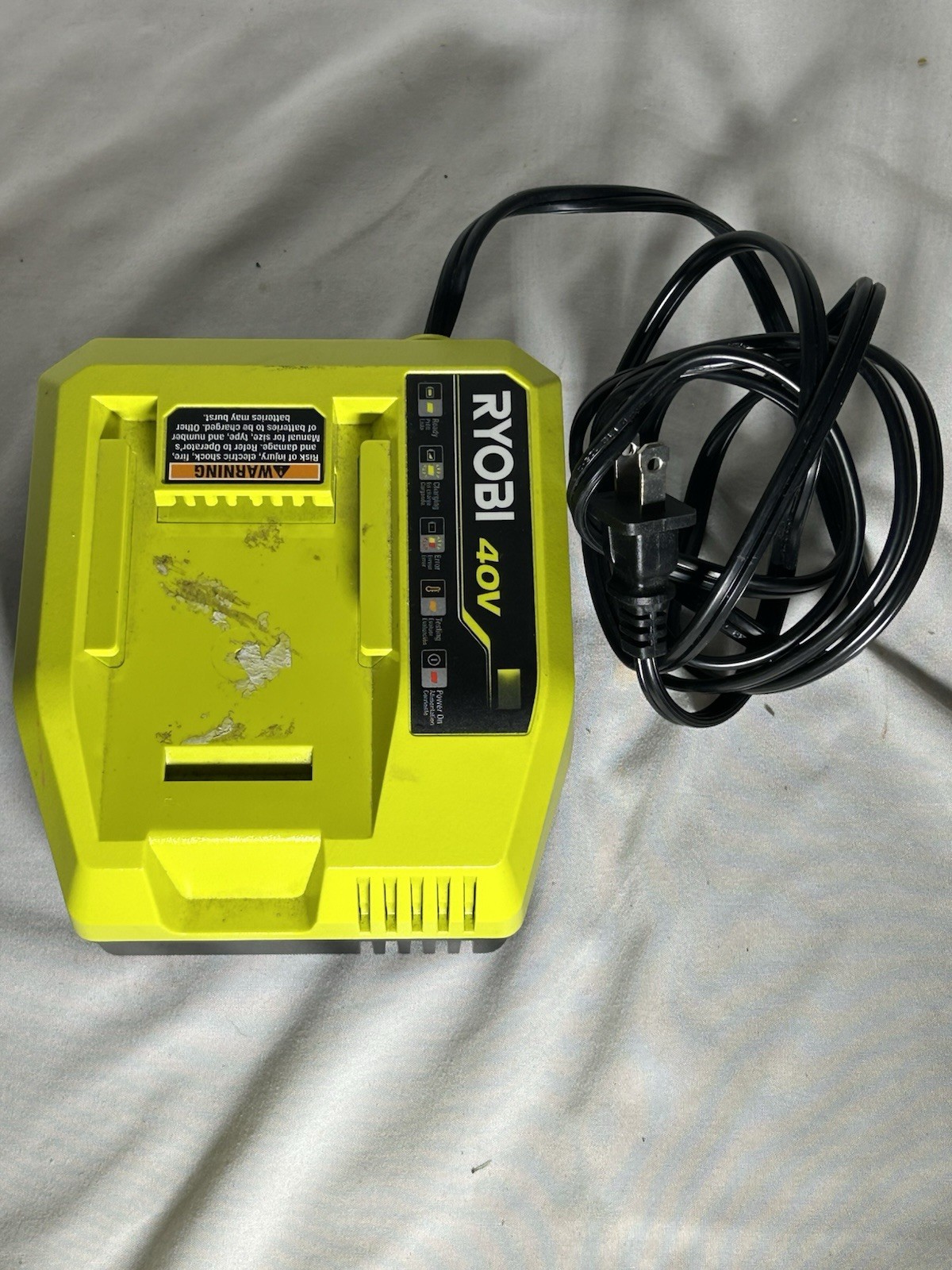 Rapid Charger For Ryobi 40V OP408VNM Lithium Battery Tool Cordless
