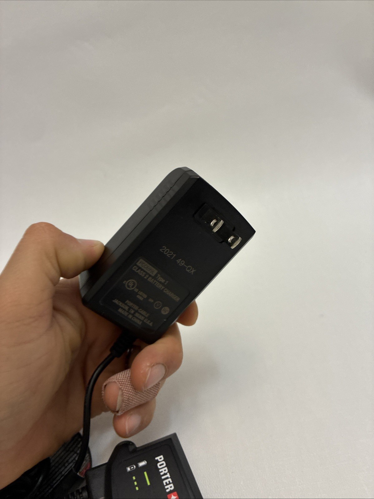 Porter Cable PCC699L 20V Max Lithium-Ion Battery Charger Type 1 Class 2