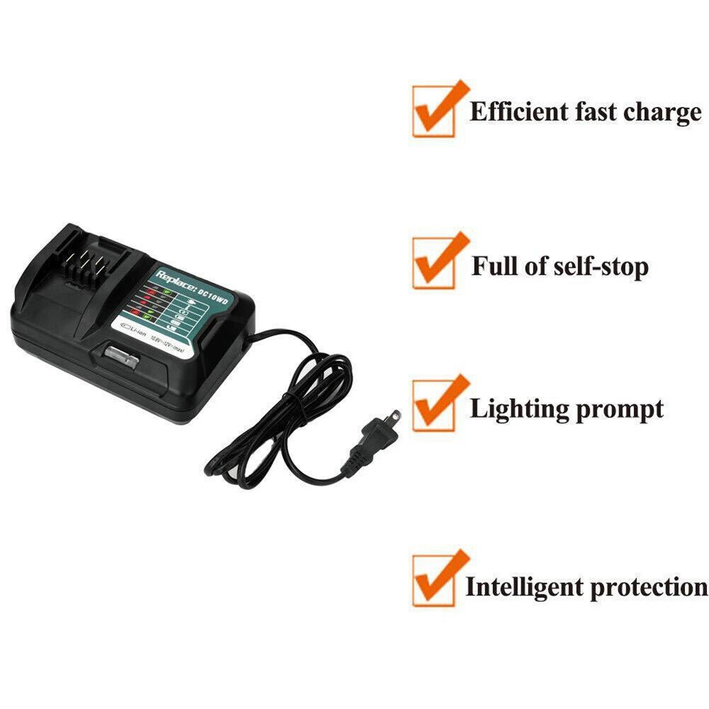 Charger for Makita 10.8V 12V DC10WD BL1016 BL1021B BL1041B FD05 Li-ion Battery