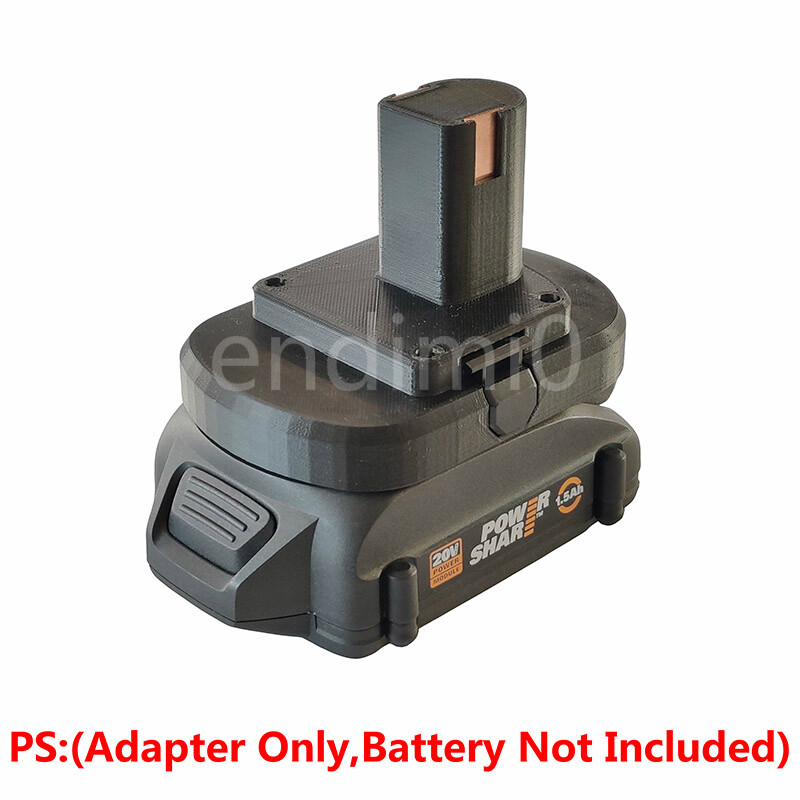 1PCS WORX 20V 6-PIN WA3512/20 Li-ion Battery To RYOBI 18V Cordless Tools Adapter