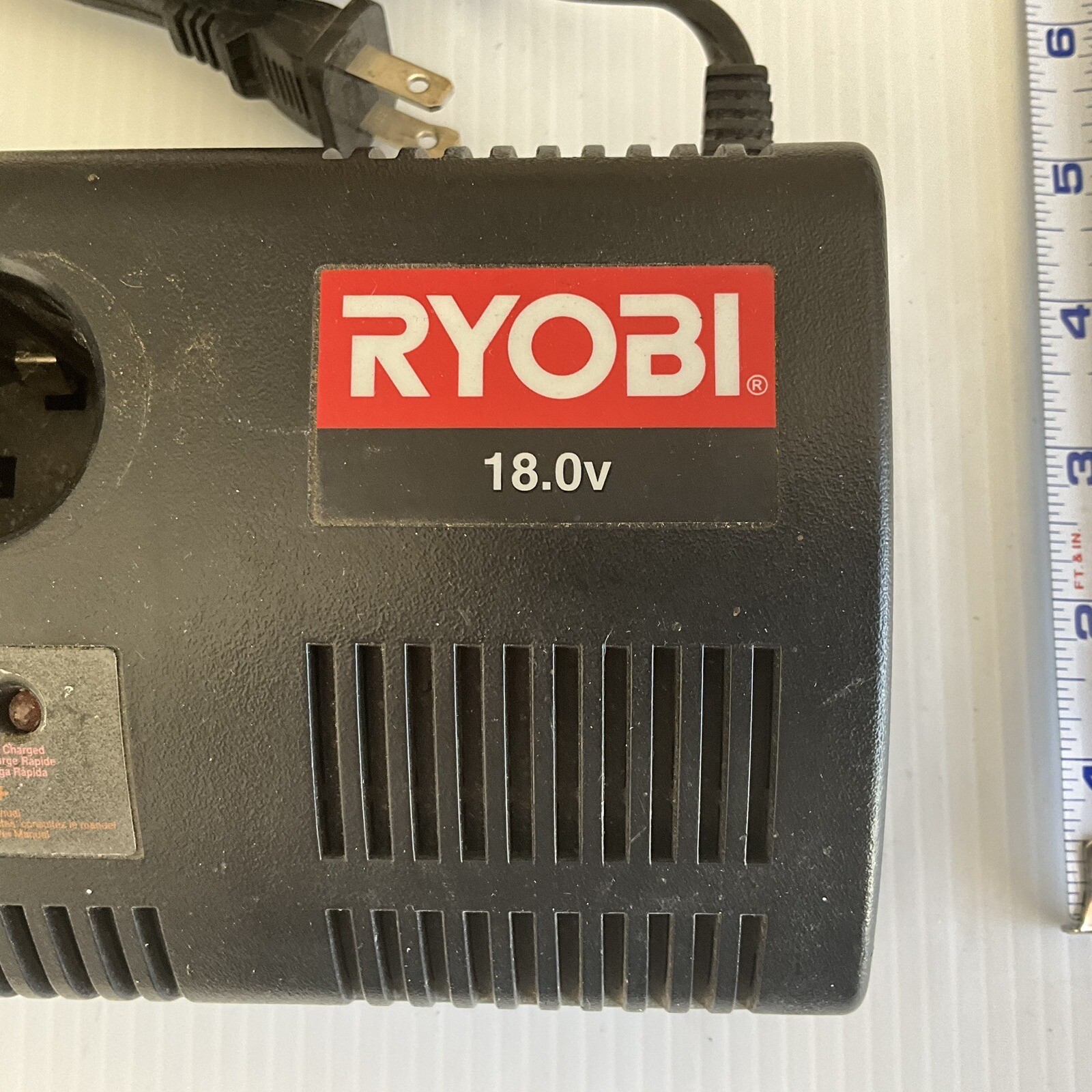 Genuine RYOBI 18.0v NiCd Battery Charger Model P110 18 Volt Charger Plus