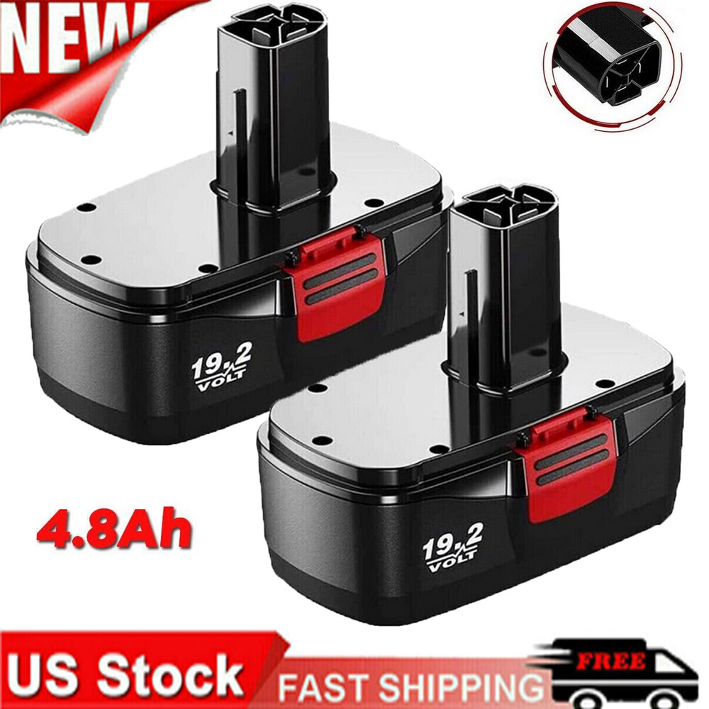 2Pack for Craftsman 19.2 Volt Battery C3 DieHard 130279005 11375 11376 130279003