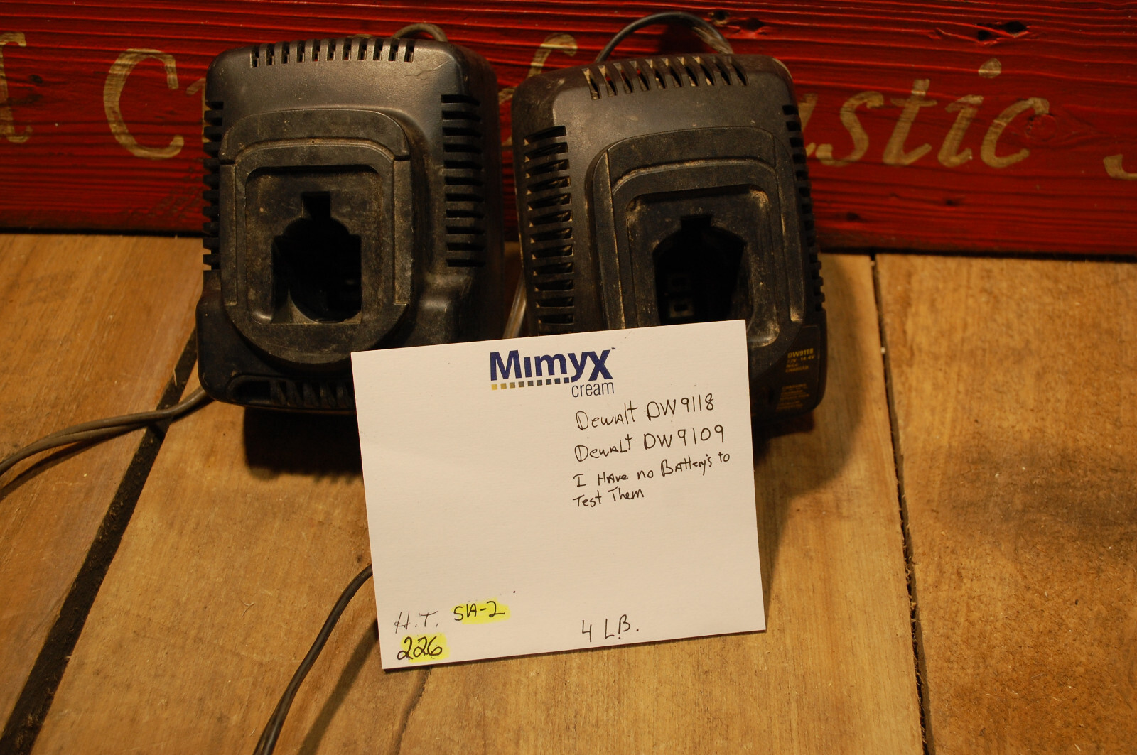 OEM Original Genuine DeWalt 7.2V – 14.4V Ni-Cd Battery Charger DW9118 DW9109 LOT