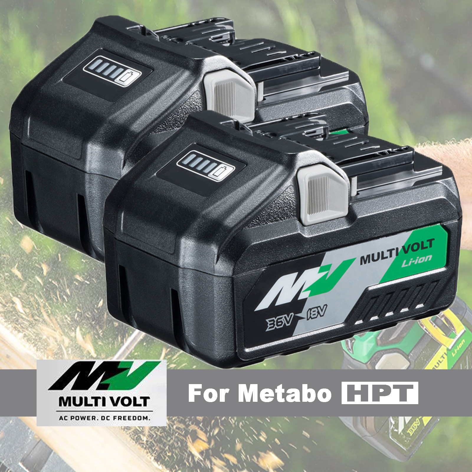2X For Metabo HPT BSL36A18 6Ah Li-Ion Battery MultiVolt 372121M BSL36B18 36V/18V