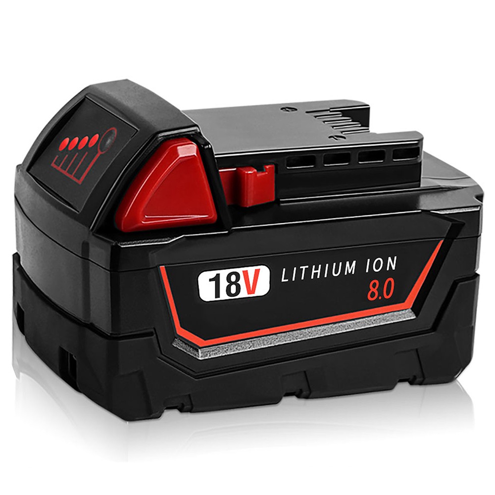 2 Pack 18V 8.0Ah Li-Ion Battery and Charger kit For Milwaukee M-18 4811-1862