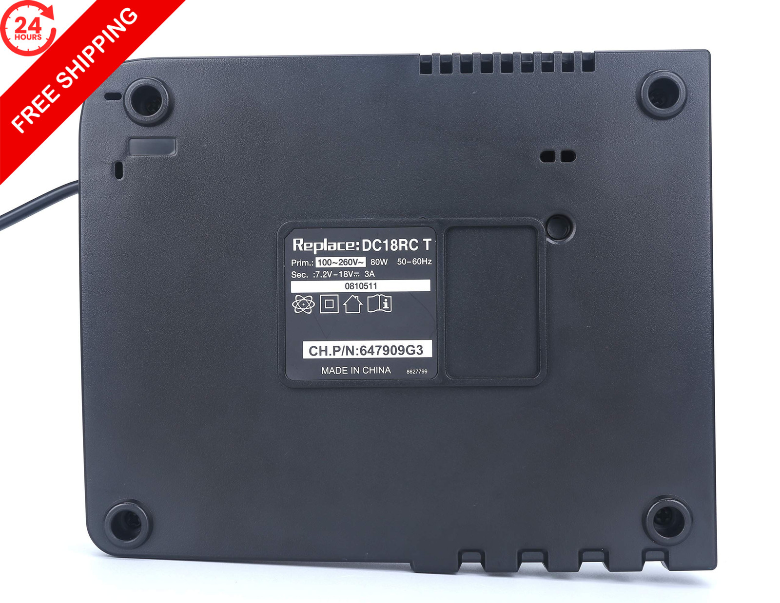 Anopiw DC18RC Replace Makita Charger DC18RD Medium, BLACK