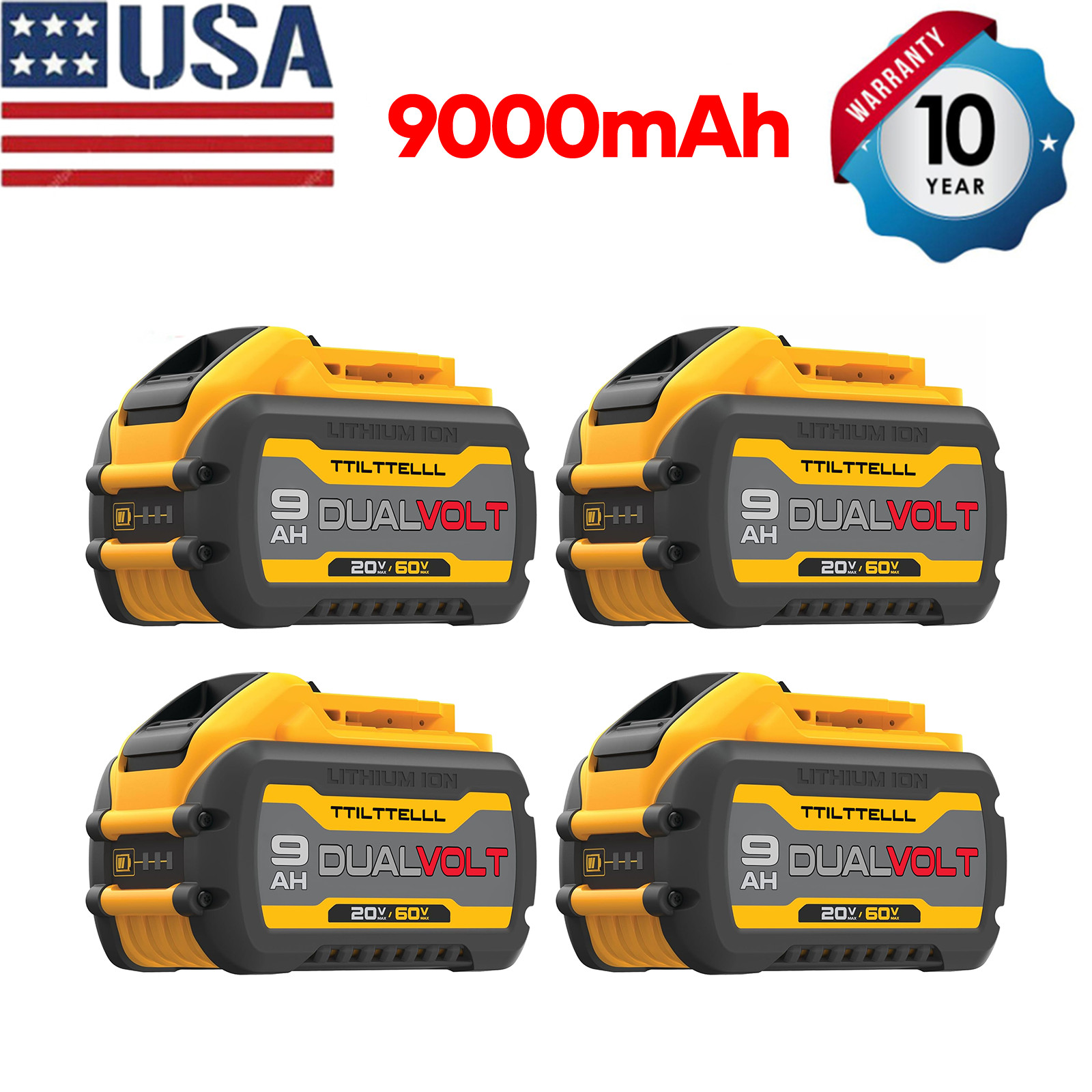 9.0Ah /12.0Ah DCB609 Lithium-Ion Battery /Charger For Dewalt 20V 60V FLEX VOLT~