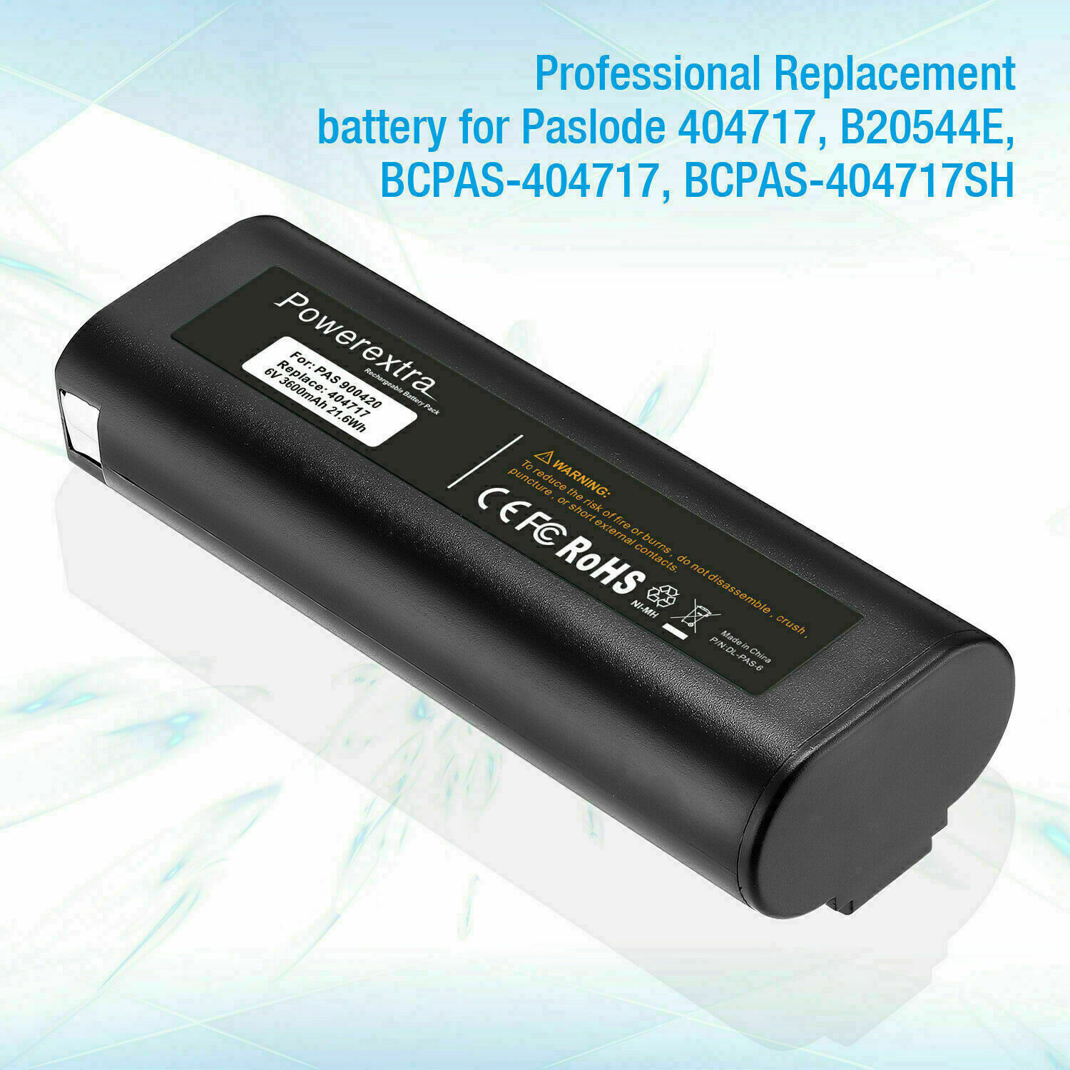 4000mAh/4800mAh For Paslode Impulse 6V 404717 Ni-MH Battery Nailer 900400 900420