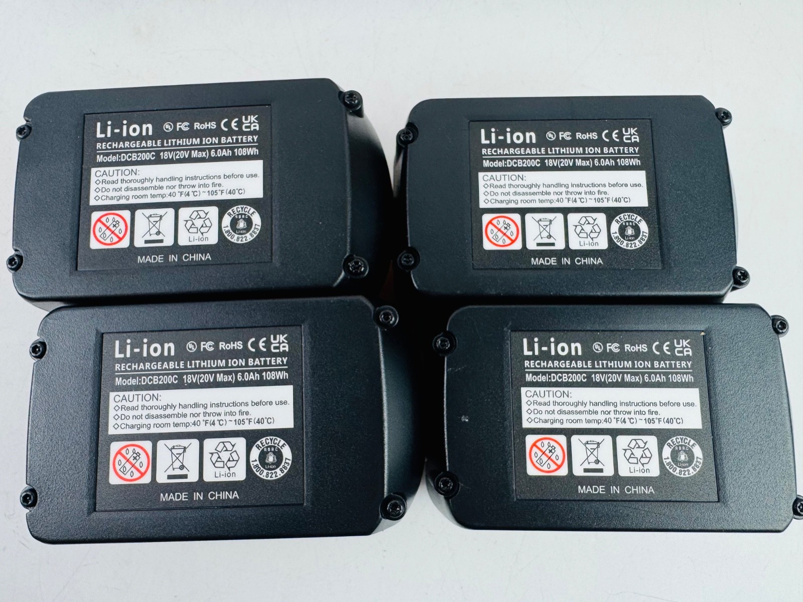 Replacement for Dewalt 20V Battery Charger Station DCB104 Battery Charger Kit wi