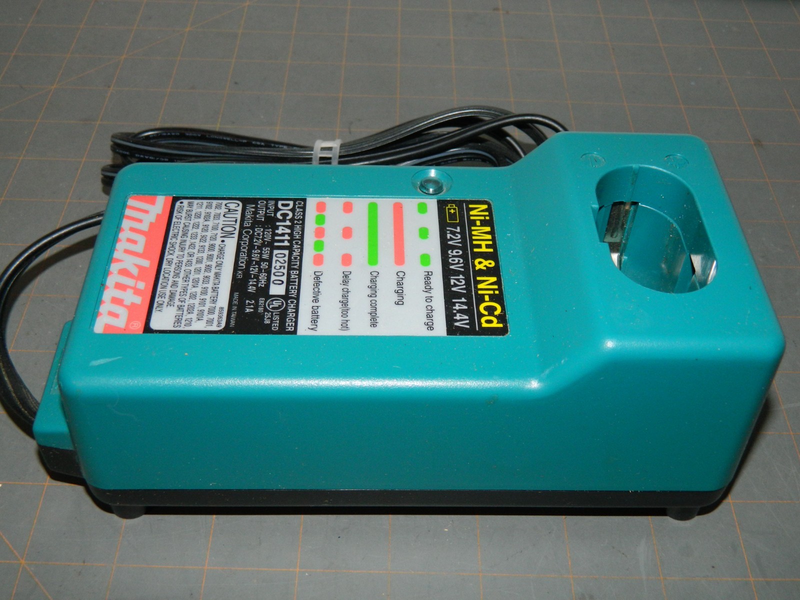 Makita DC1411 Ni-MH & Ni-Cd 7.2v 9.6v 12v 14.4v Battery Charger Genuine FreeShip