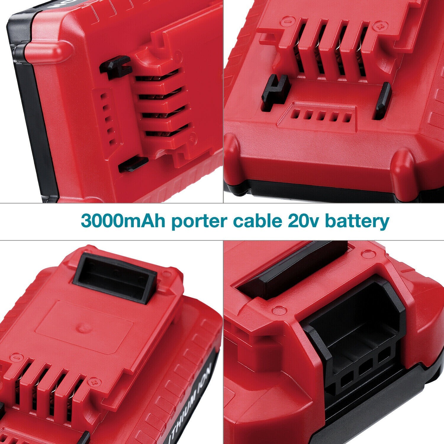 20 Volt Lithium-Ion Battery / Charger for PORTER CABLE 20V Max PCC680L PCC685L