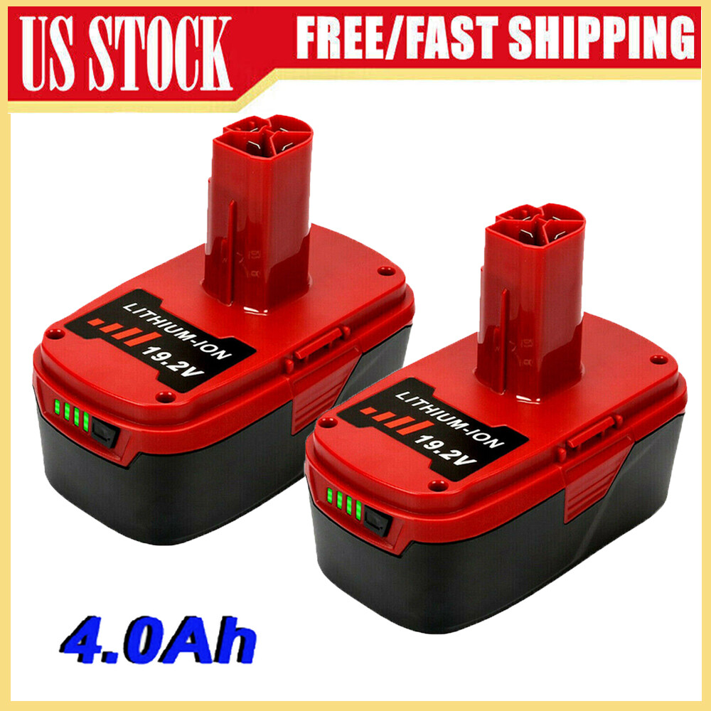 2x 19.2V 4.0Ah For Craftsman PP2030 C3 Lithium-Ion XCP Battery 11375 130279005