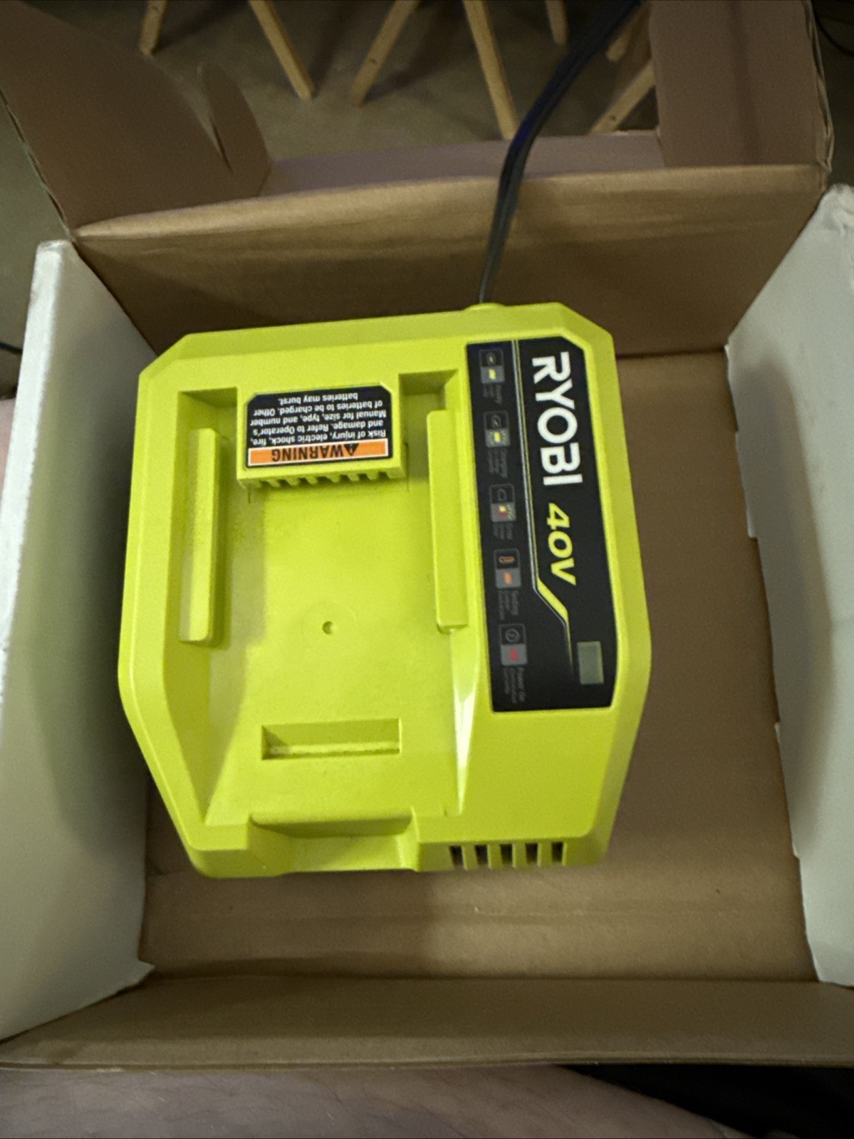 Genuine Ryobi OP408VNM 40V Lithium-Ion Fast Rapid Quick Charger