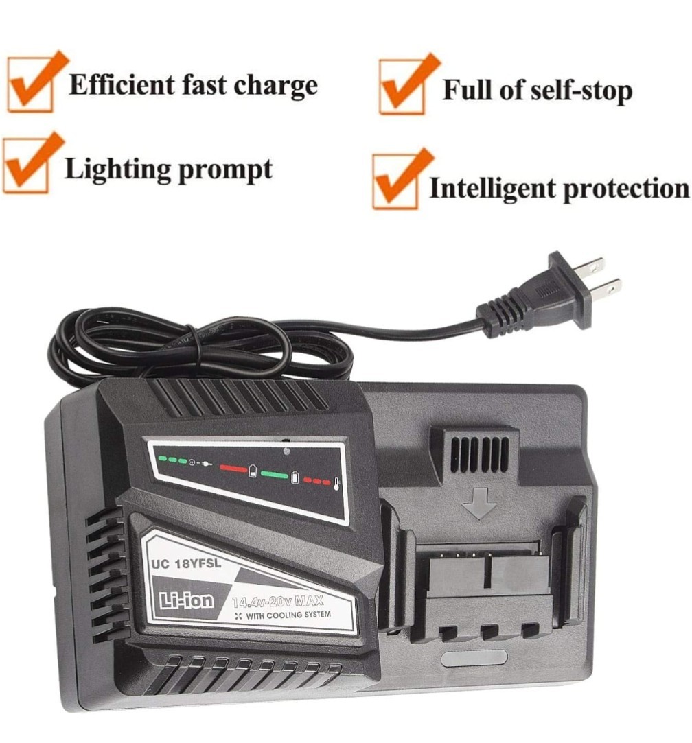 UC18YFSL Lithium Battery Charger for Hitachi 14.4V- 18V Li-ion Battery BSL181