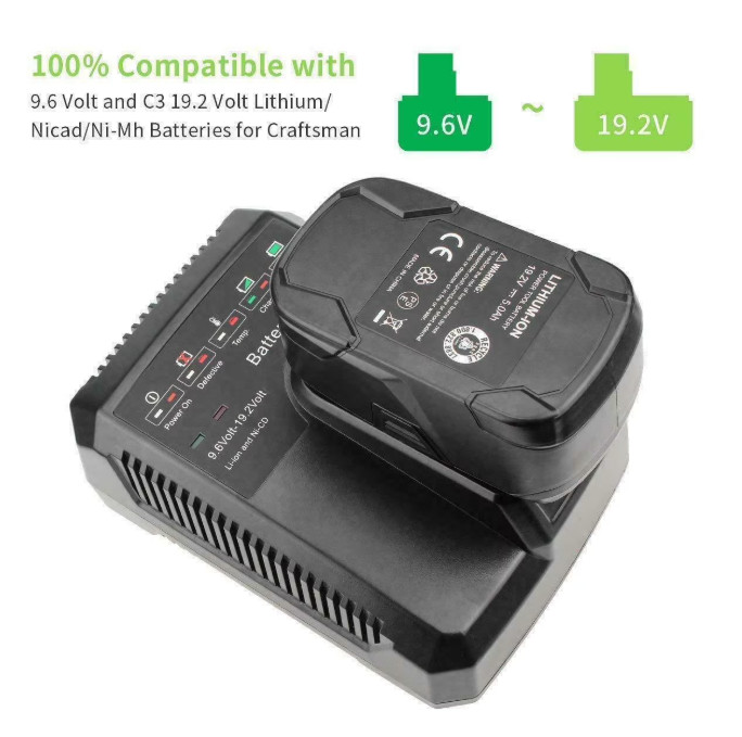 19.2V C3 Battery Charger for Craftsman 19.2 Volt Battery Ni-Mh&Ni-Cd Lithium
