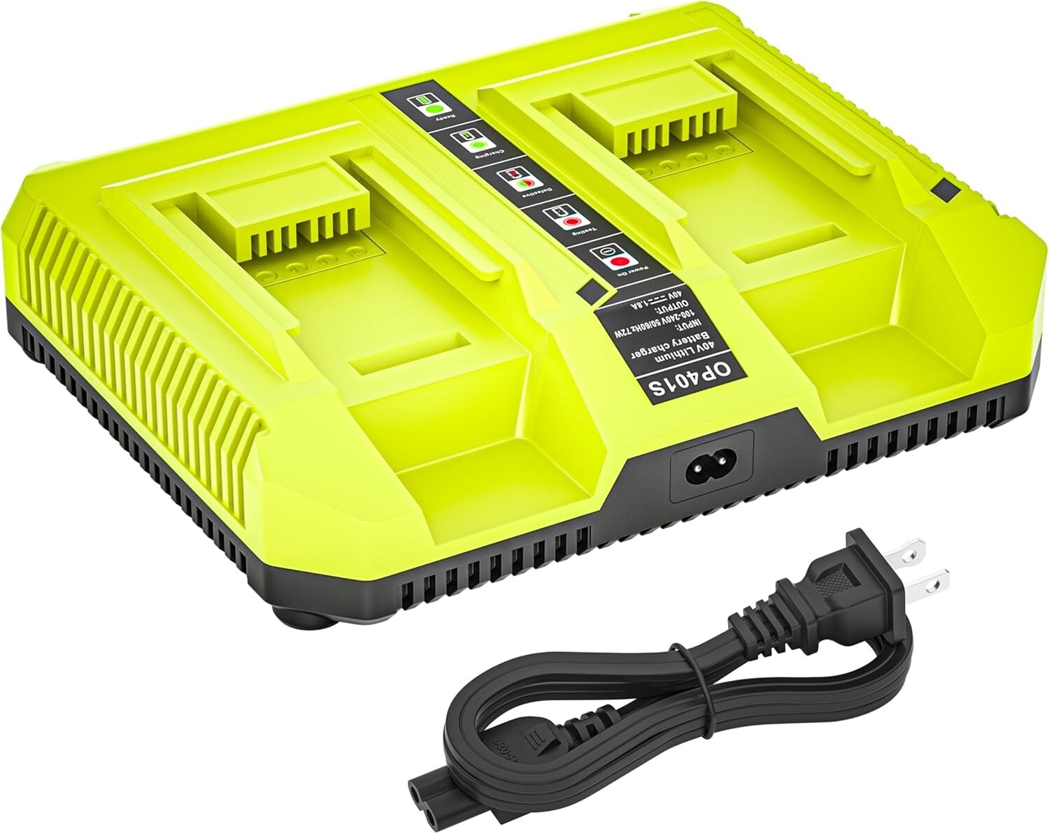 40V OP401 Dual Fast Charger for Ryobi OP4015 OP4026 OP4030 OP4040 OP4050 Battery