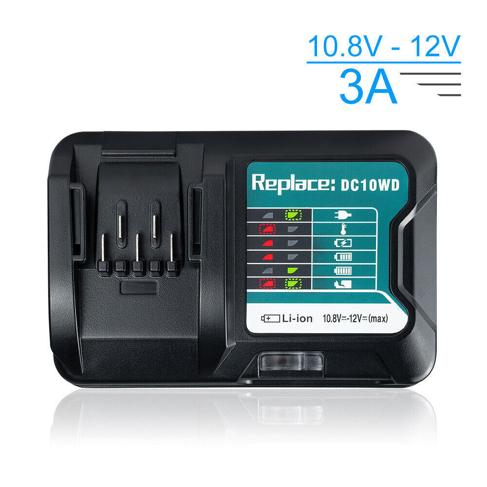 4.0Ah Makita 12V MAX CXT Li-ion BL1041B BL1021 1016 10.8V Battery DC10WD Charger