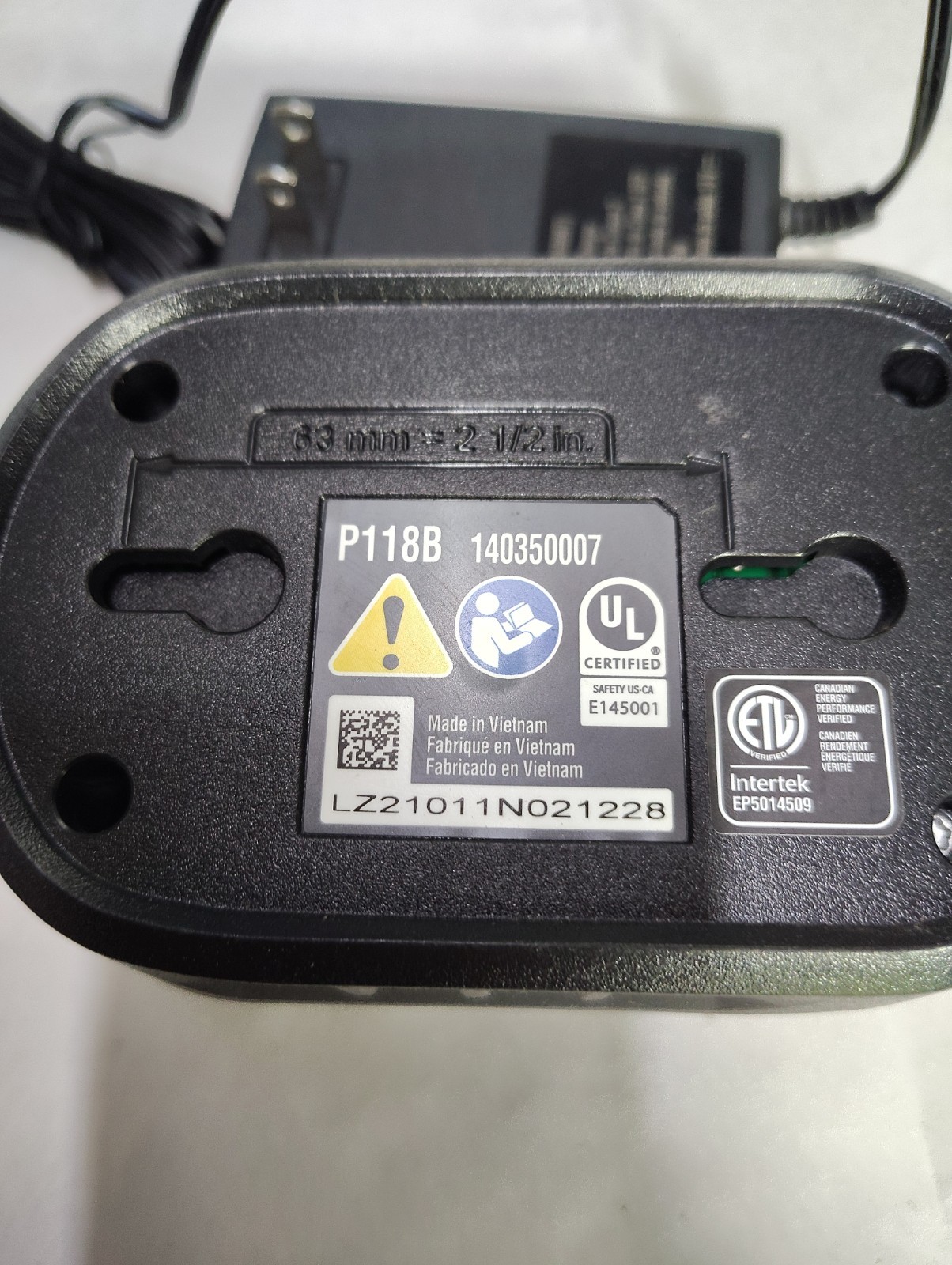 Ryobi P118B 18V Lithium-Ion Battery Charger