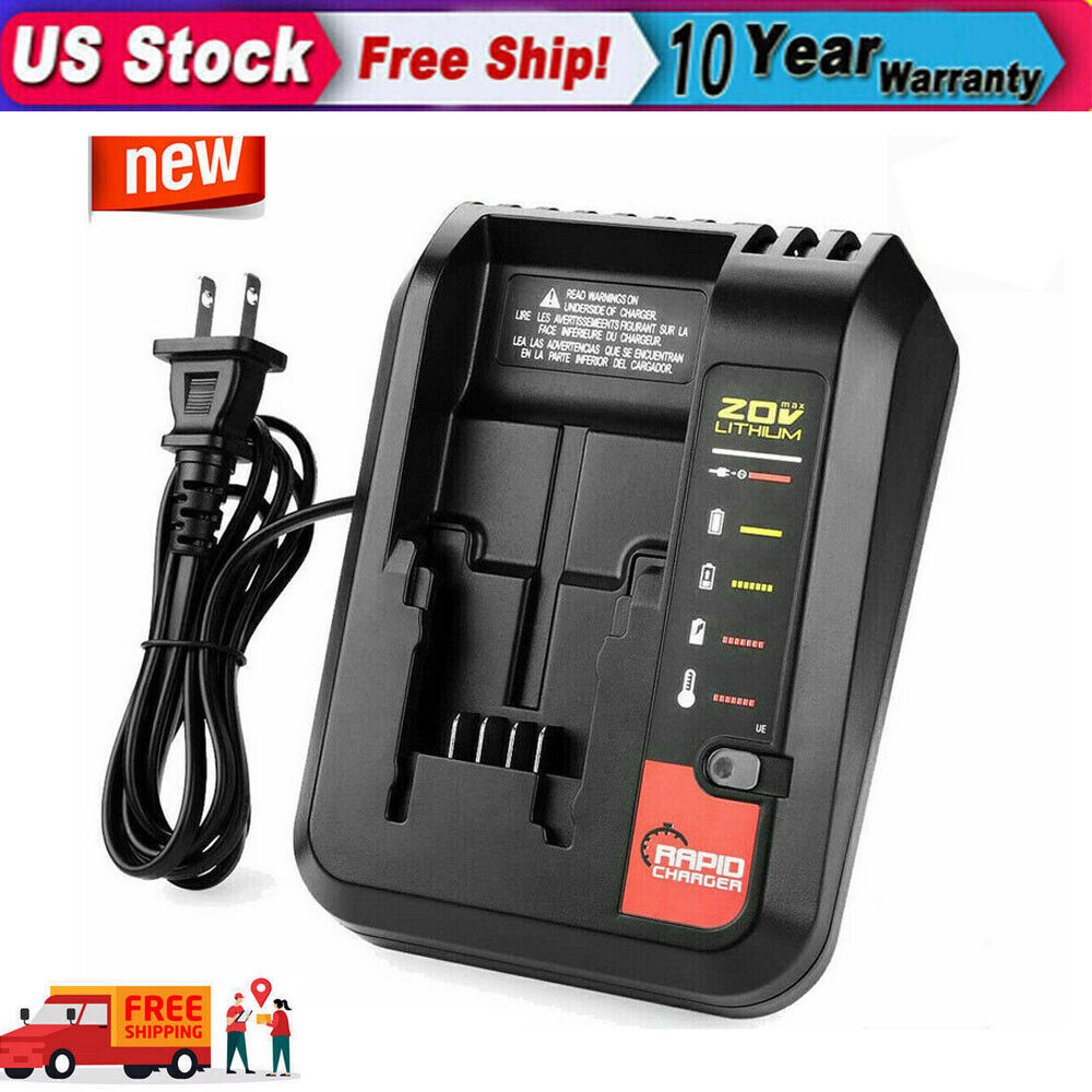 Charger 20V MAX for Black&Decker and Porter Cable 20V Volt Lithium Battery NEW