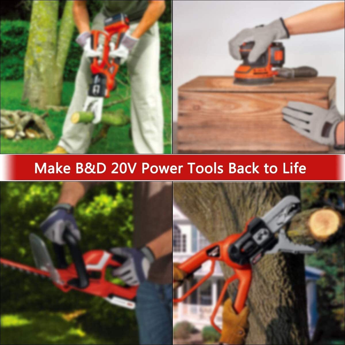 For Black+Decker 20V 2.5Ah Lithium MAX Battery Li-Ion LBXR20 LBXR2020 / Charger