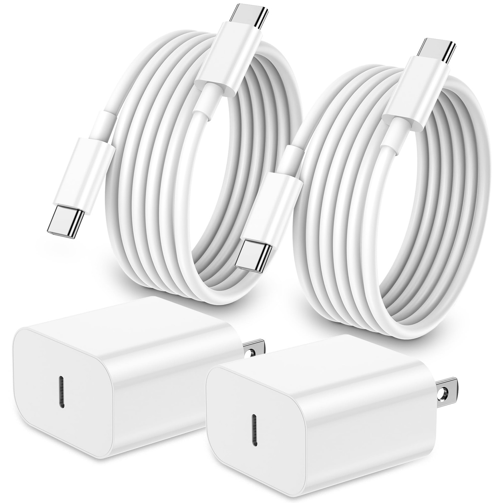 Icseio Iphone 17 16 15 Charger Charging2Pack 20W Apple Ipad Usb C Wall Chrager