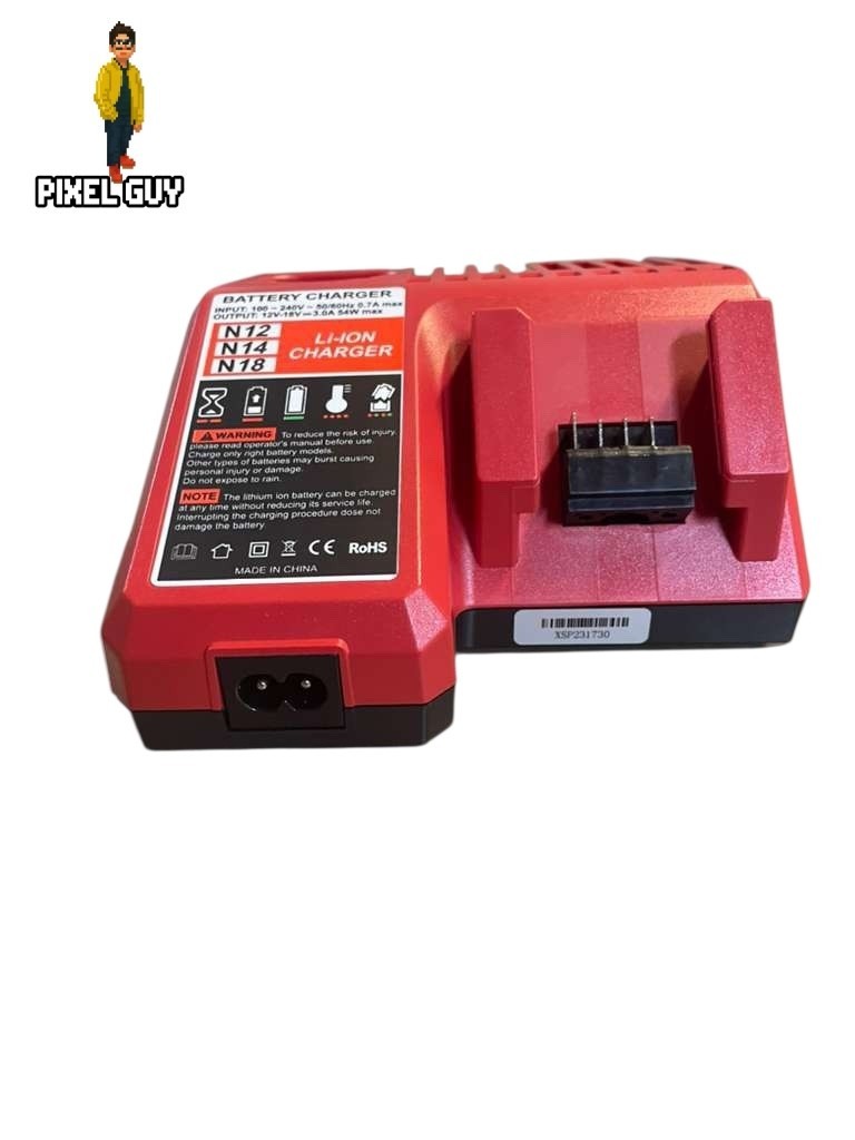 Energup 2Pack Lithium Rechargeable Battery With Charger For Milwaukee 48-11-1820