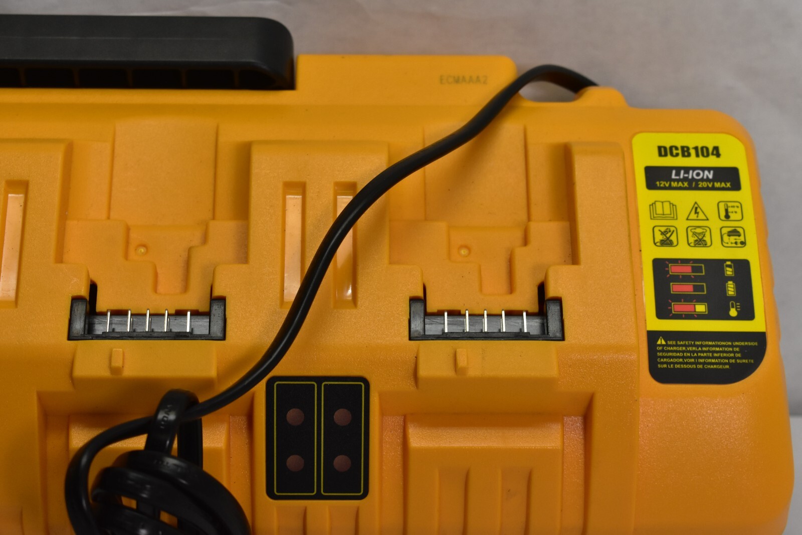 DCB104 20V MAX Battery Charger Replacement for Dewalt Battery Charger, 4 Port