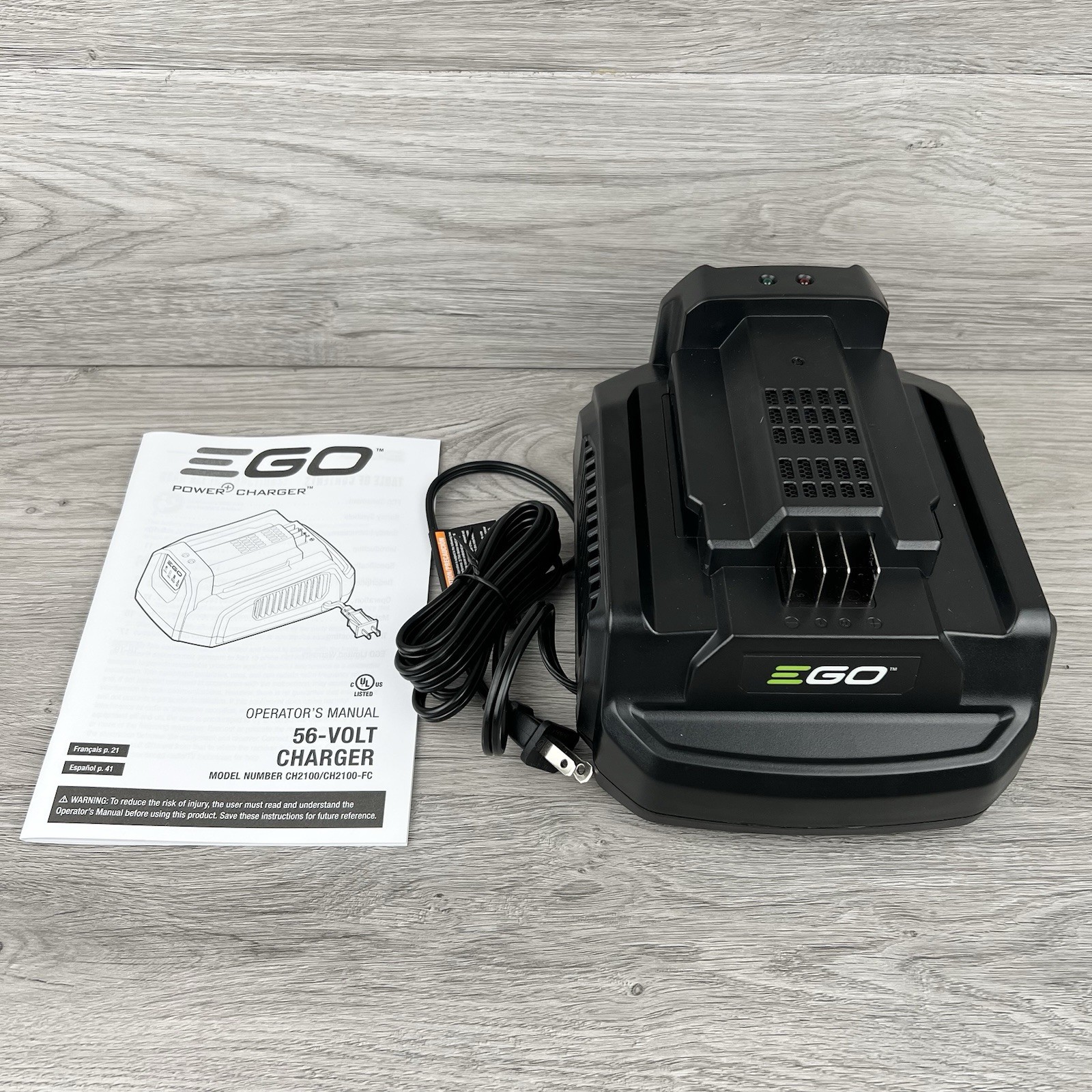 Genuine EGO Power+ CH2100 56-Volt Lithium-ion Standard Charger NEW