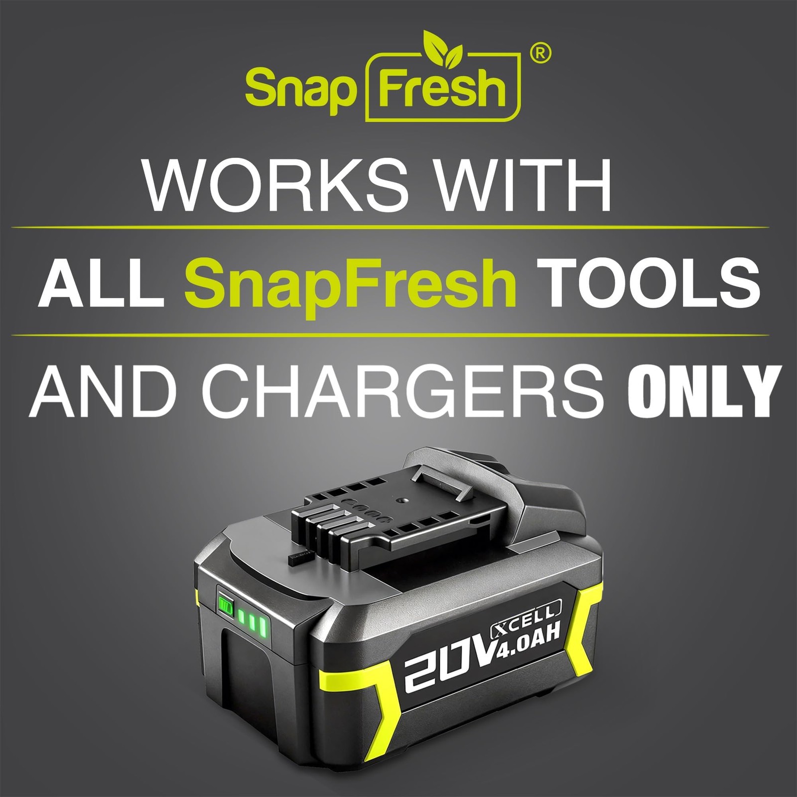 Snapfresh 20V 4.0Ah Batterynot Works Other Brands Battery Support