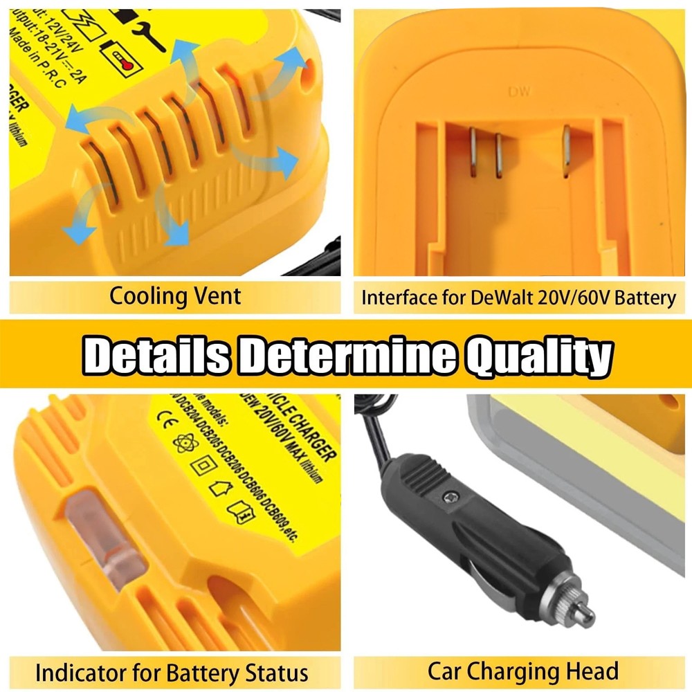 1PC Battery Charger For Dewallt 18V/20V max lithium Battery