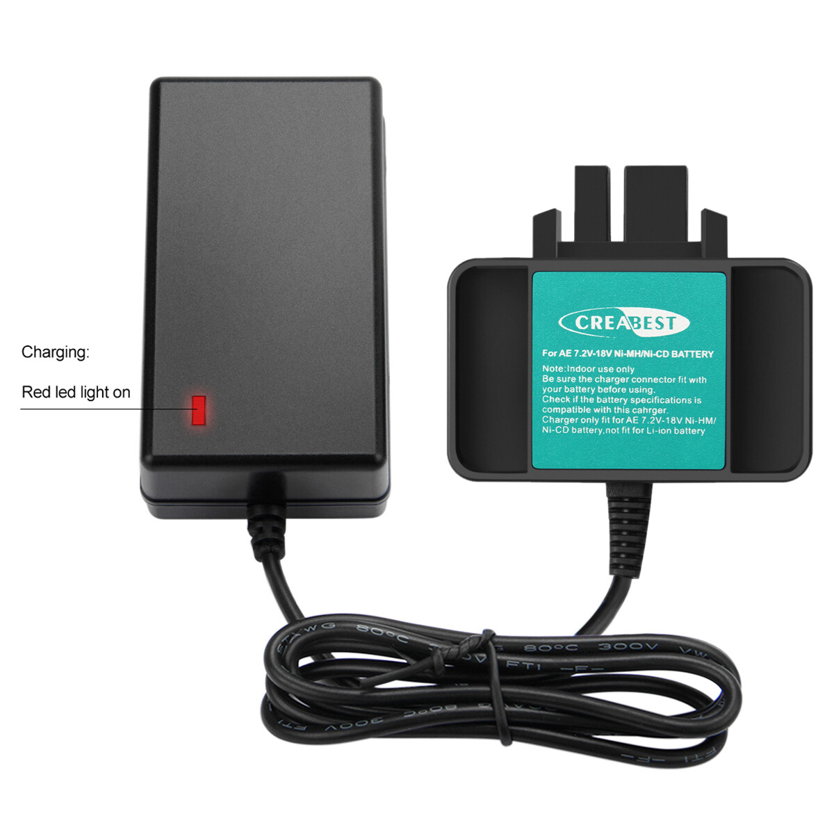 7.2V-18V Ni-MH/Ni-CD Charger for AEG BS14X M1230 BX9.6 BS18X BS14X 48-11-1024