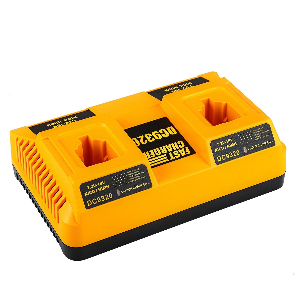 18VBattery Fast Charger Dual Port for Dewalt 18 Volt Ni-Cd Ni-MH Battery DC9096