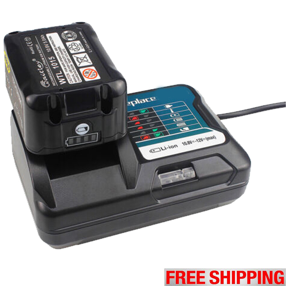 Battery Charger Replacement For Makita 10.8 V 12 V DC10WD BL1021B BL1041B BL1016