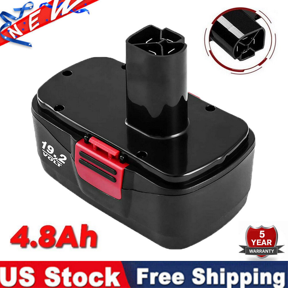 19.2 Volt For Craftsman C3 11375 4.8Ah Battery DieHard 130279005 130279003 11376