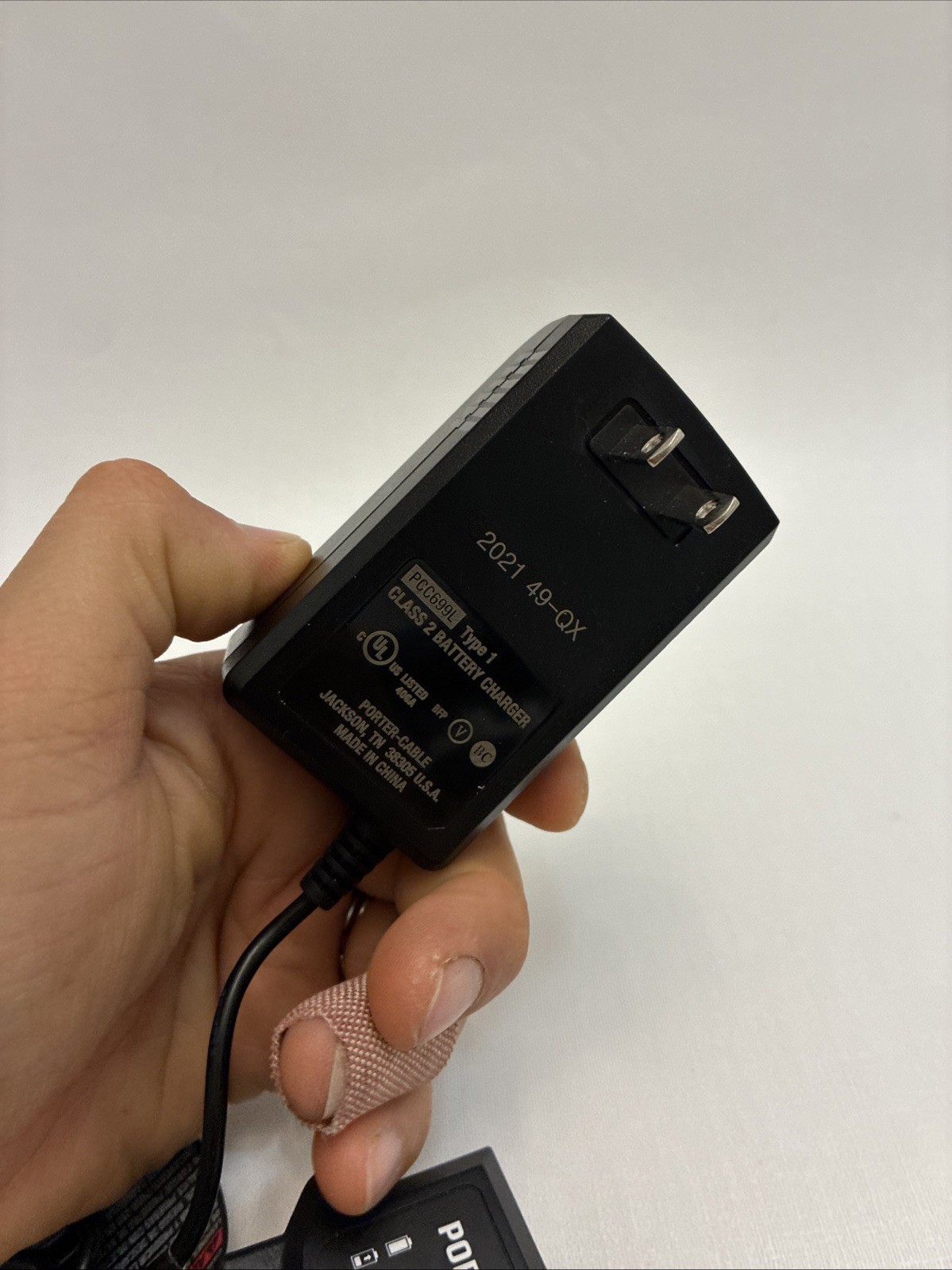 Porter Cable PCC699L 20V Max Lithium-Ion Battery Charger Type 1 Class 2