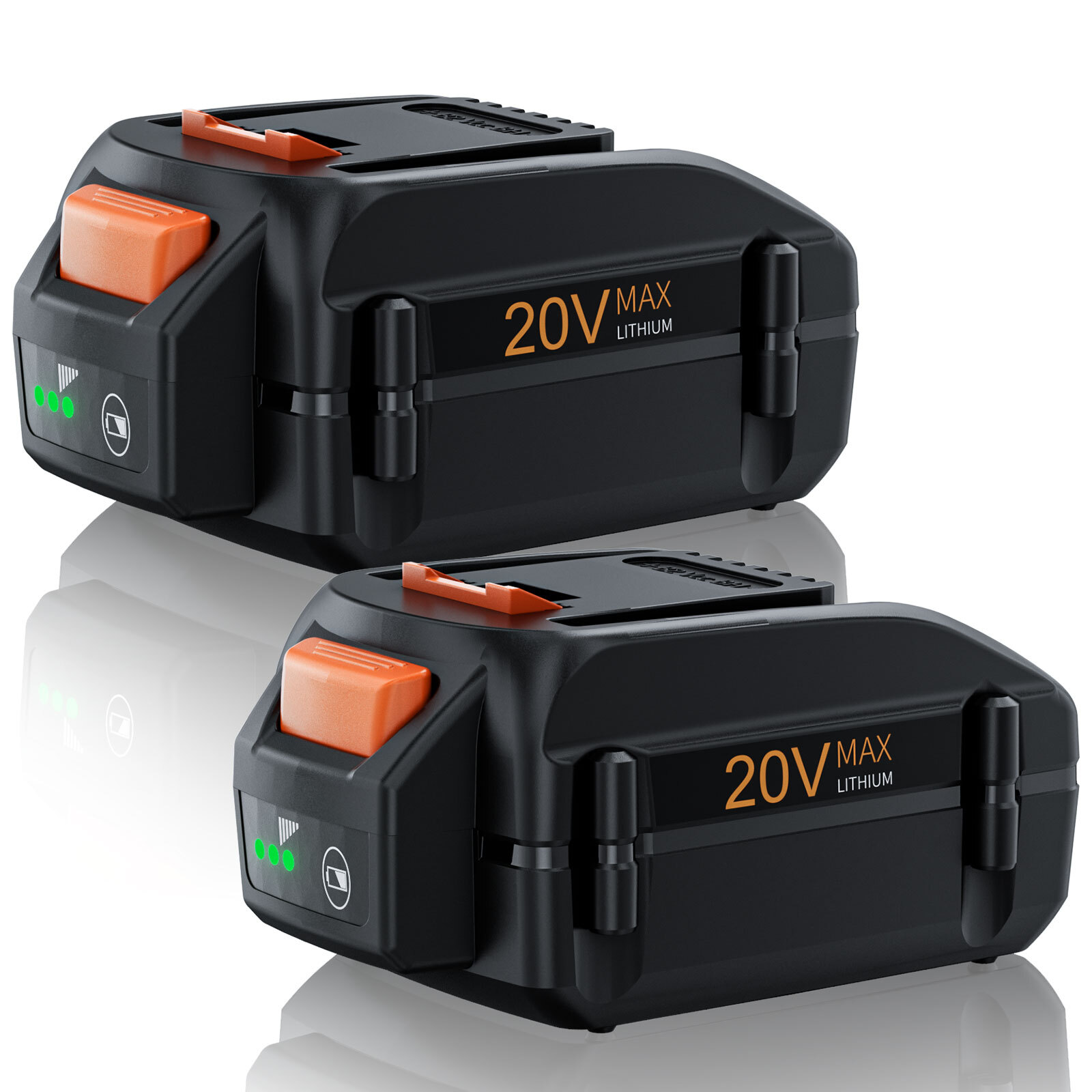 2X 6.0Ah For WORX Extend 20V MAX Li-on Battery / Charger WA3520 WA3525 WG151S US
