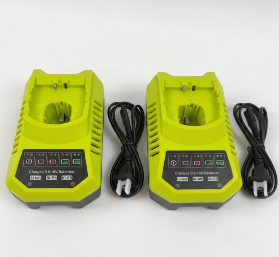 2PK Ryobi 18V Battery Charger for ONE+ Lithium NiCd NiMh 9.6V-18V P117 P118 CH00