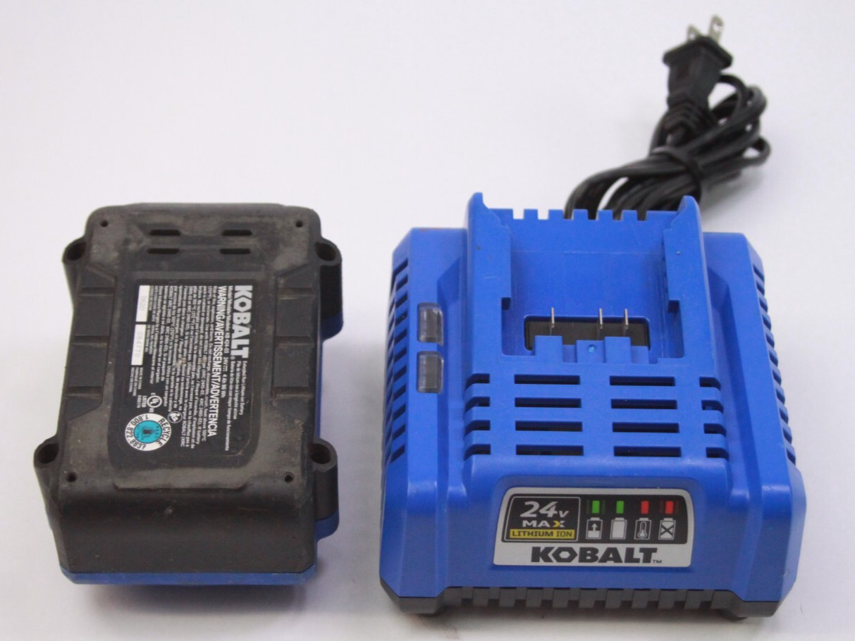 KOBALT 24V Max Lithium Ion Battery Charger W/ 24v, 4.0 AH EXTENDED RUN BATTERY