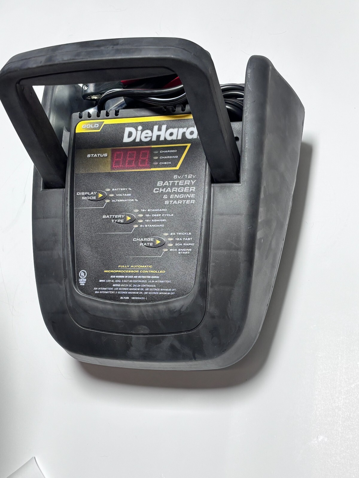Die Hard Gold 6/12v battery charger