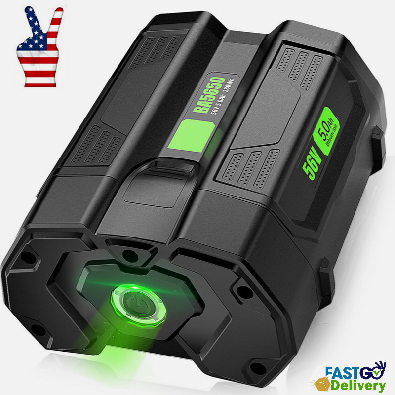 56V 5.0Ah Power Battery Compatible For EGO BA2800 BA2800T BA4200 BA4200T CS1604