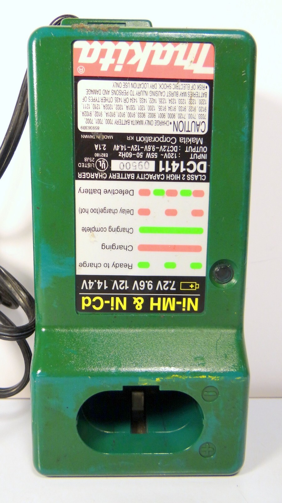 OEM Makita DC1411 Mult-VoltageBattery Charger From 7.2 9.6 12, up to 14.4 Volt