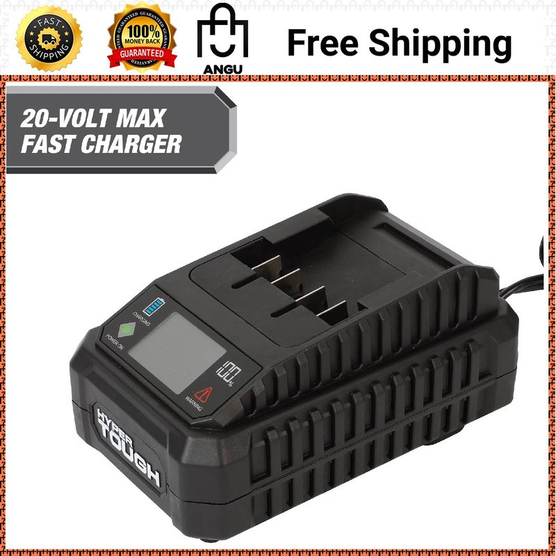 Hyper Tough 20V Lithium-Ion Battery Charger Digital Display Power Tool