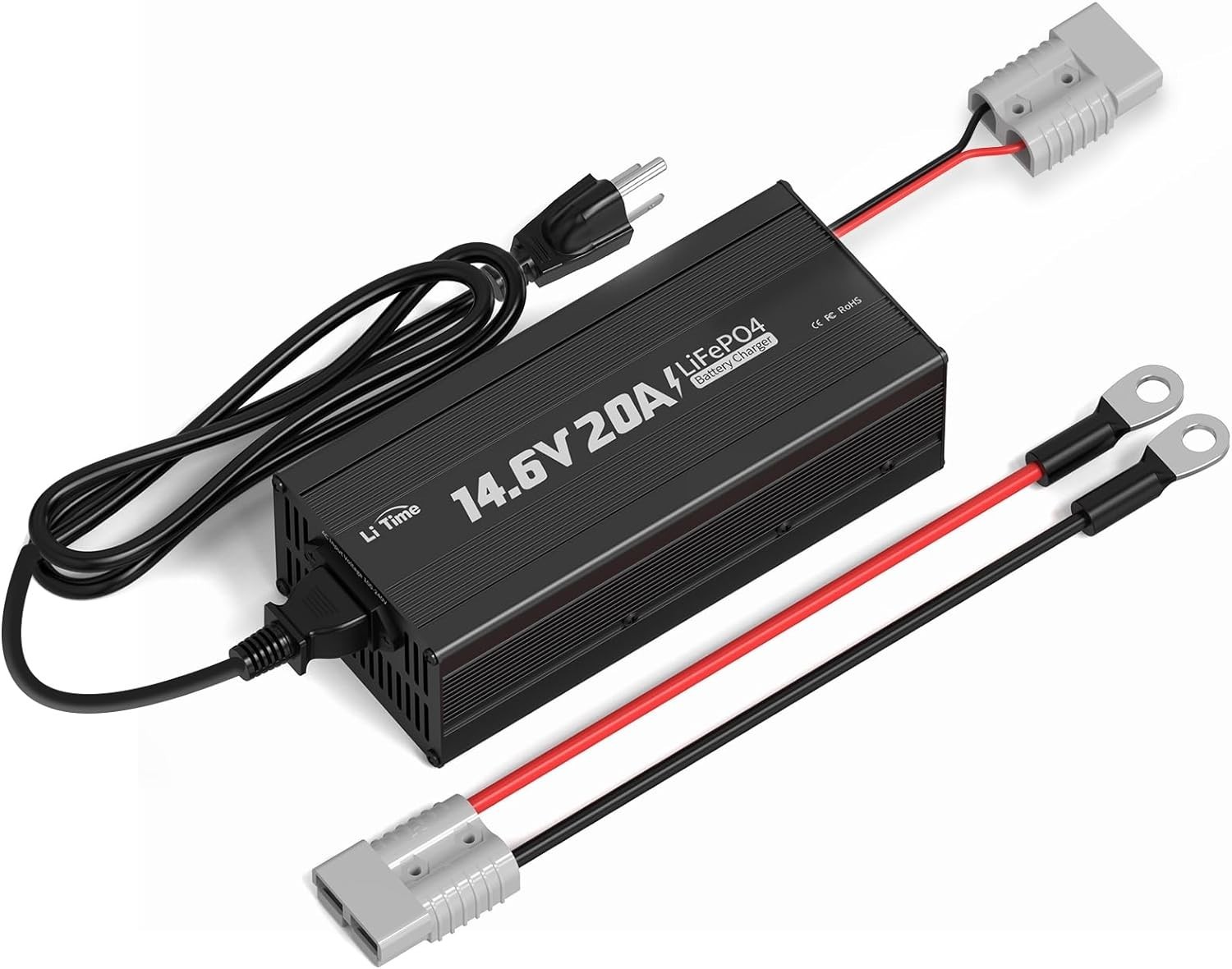 Fast 12V Lithium Battery Charger 20A Smart LiFePO4 RV Solar
