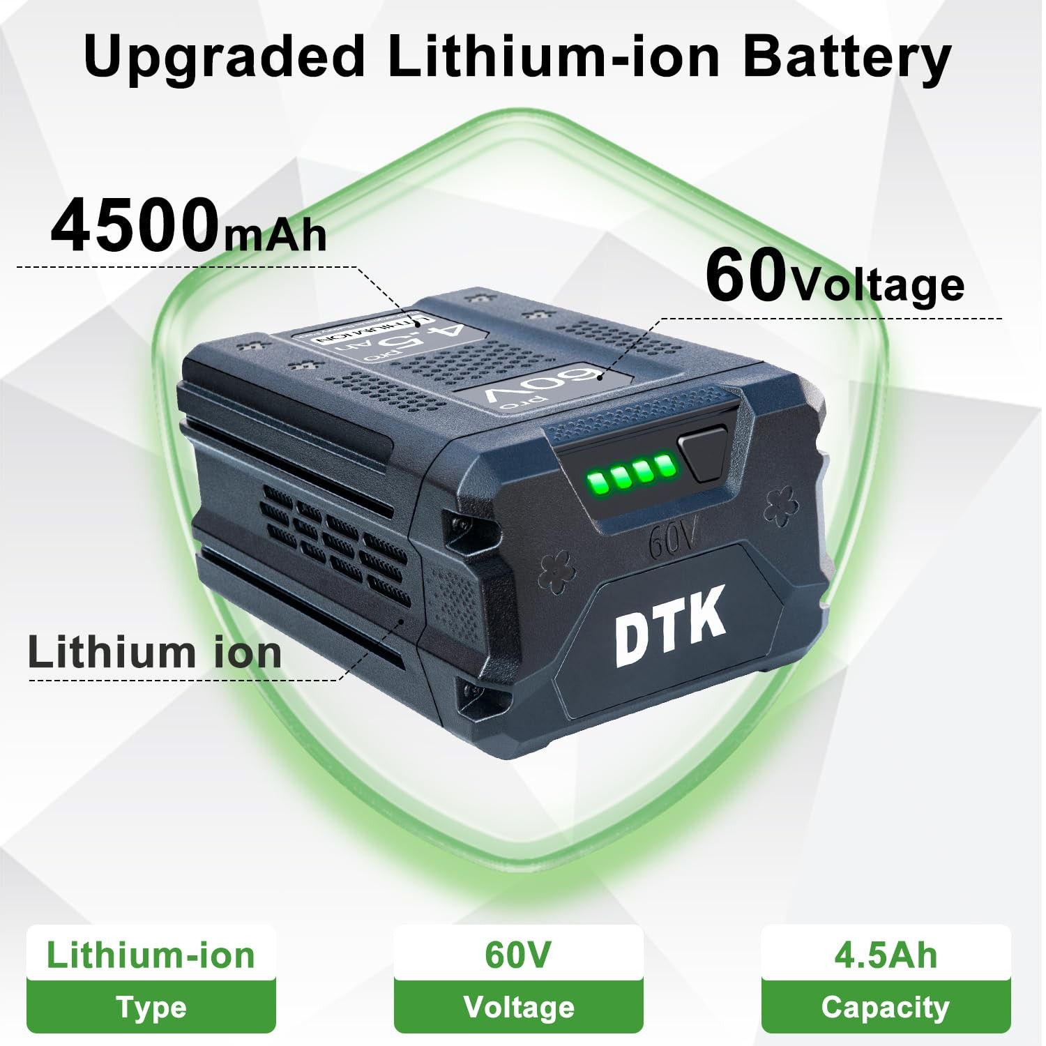 Dtk Replacement For Greenworks 60V Battery Lb60A00 Lb60A01 Lb60A02 Lb60A03